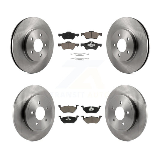 Brake Rotor And Ceramic Pad Front Rear Kit For Ford Escape Mazda Tribute Mercury