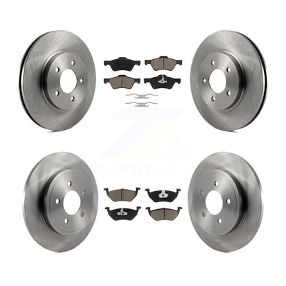 Disc Brake Rotors And Ceramic Pad Front Rear Kit For Ford Escape Mercury Mariner