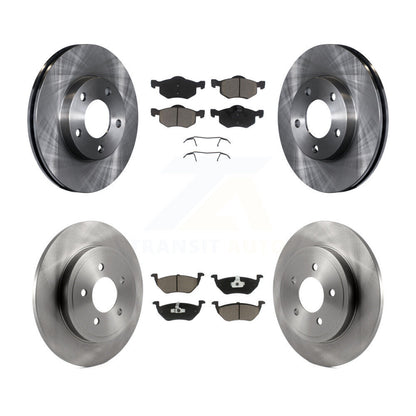 Disc Brake Rotor And Ceramic Pad Front Rear Kit For 2005-2006 Mazda Tribute 2.3L