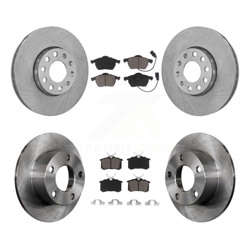 Disc Brake Rotors And Ceramic Pads Front Rear Kit For Volkswagen Passat Audi A6