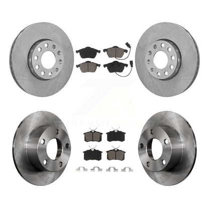 Disc Brake Rotors And Ceramic Pads Front Rear Kit For Volkswagen Passat Audi A6
