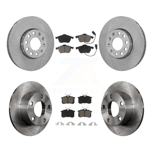 Disc Brake Rotors And Ceramic Pads Front Rear Kit For Volkswagen Passat Audi A6
