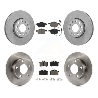 Disc Brake Rotors And Ceramic Pads Front Rear Kit For Volkswagen Passat Audi A4