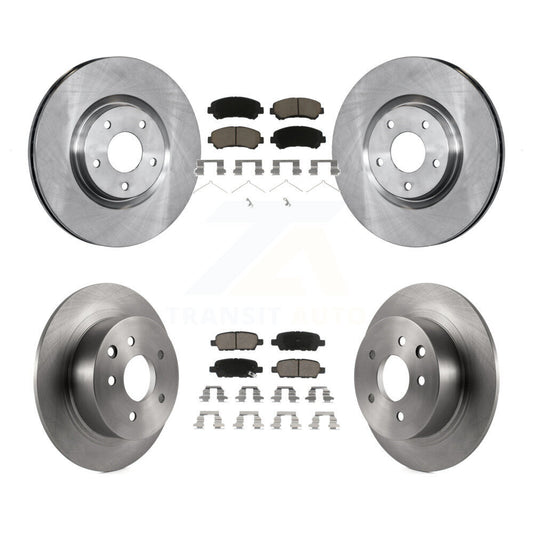 Brake Rotor & Ceramic Pad Front Rear Kit For 2007-2012 Nissan Sentra SE-R Spec V