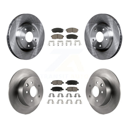 Disc Brake Rotor And Ceramic Pad Front Rear Kit For 2007-2012 Nissan Sentra SE-R