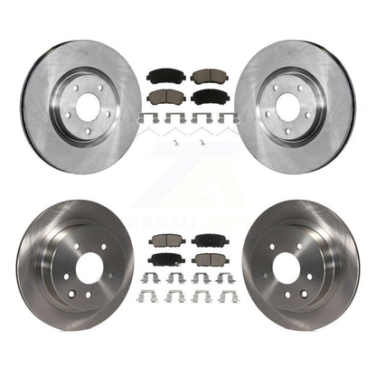 Disc Brake Rotor & Ceramic Pad Front Rear Kit For 2014-2017 Nissan Juke Nismo RS