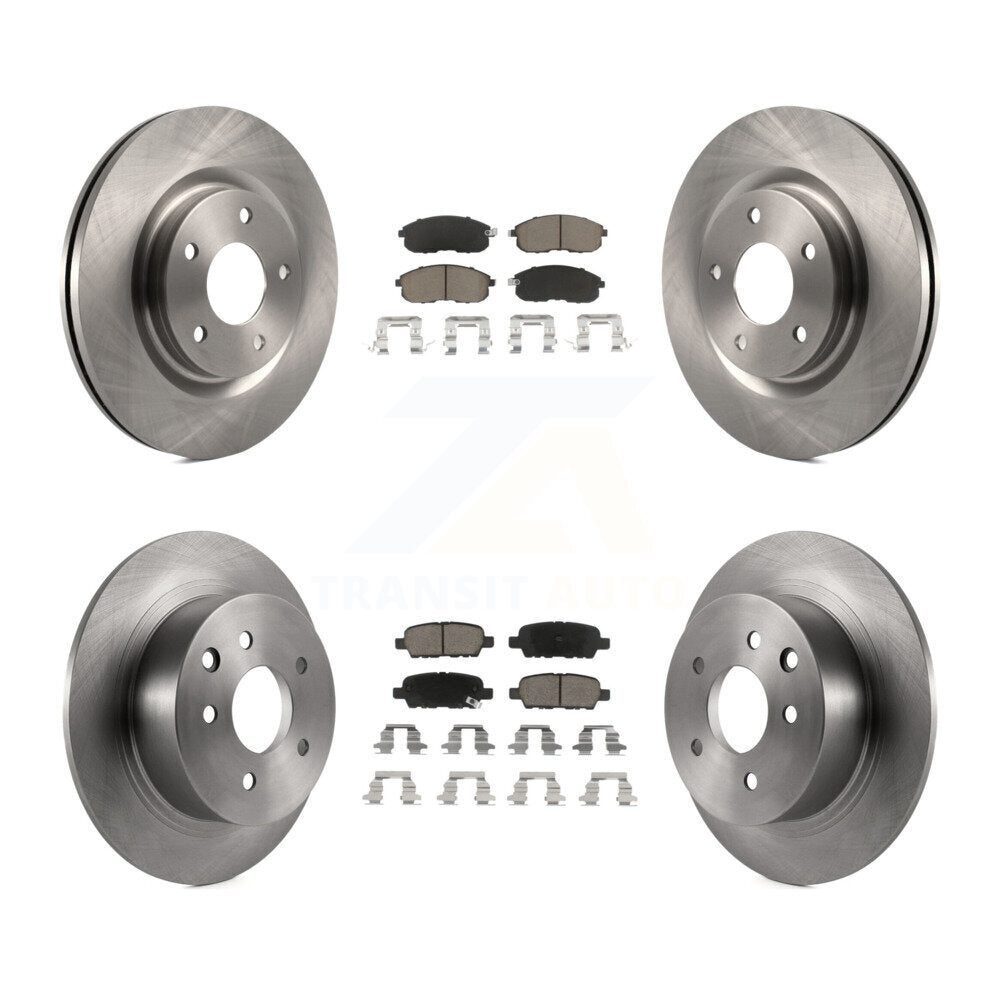 Disc Brake Rotors And Ceramic Pads Front Rear Kit For Nissan Sentra Juke