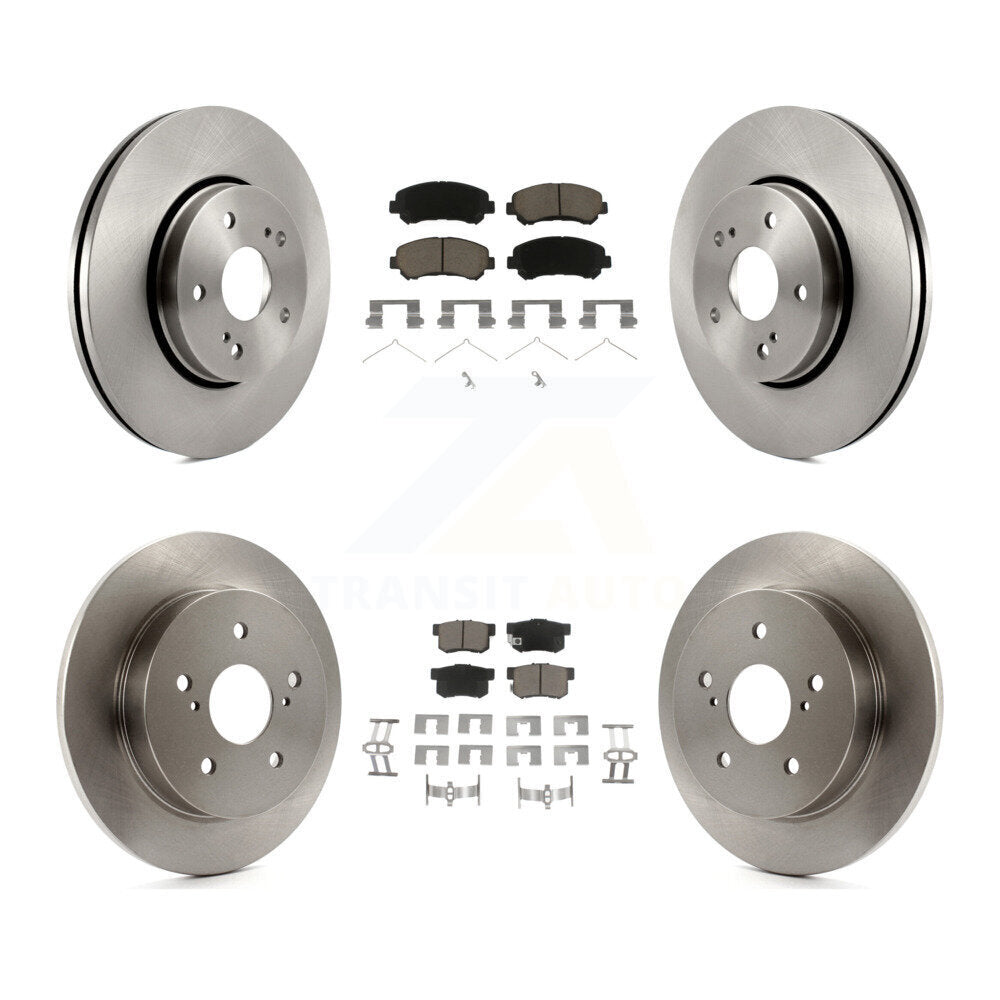 Disc Brake Rotors And Ceramic Pads Front Rear Kit For 2010-2013 Suzuki Kizashi