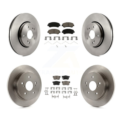 Disc Brake Rotors And Ceramic Pads Front Rear Kit For 2010-2013 Suzuki Kizashi
