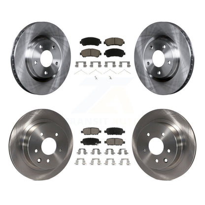 Disc Brake Rotors And Ceramic Pads Front Rear Kit For Nissan Rogue Select