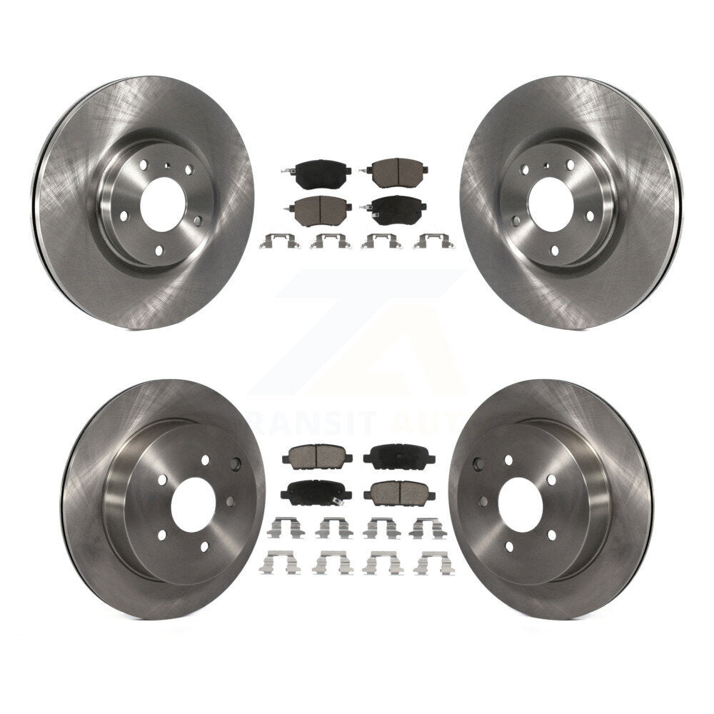 Disc Brake Rotors And Ceramic Pads Front Rear Kit For Nissan Murano