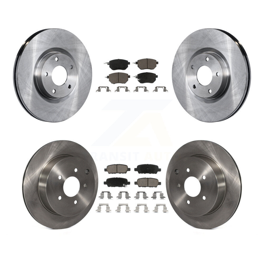Disc Brake Rotor Ceramic Pad Front Rear Kit For Nissan Murano INFINITI FX35 FX45