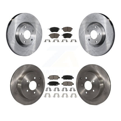 Disc Brake Rotor Ceramic Pad Front Rear Kit For Nissan Murano INFINITI FX35 FX45