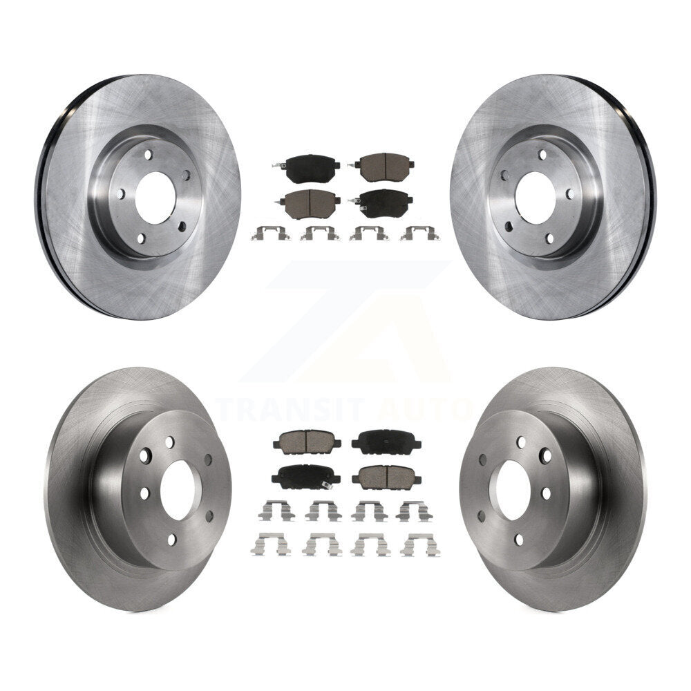 Disc Brake Rotors And Ceramic Pads Front Rear Kit For Nissan Altima Maxima