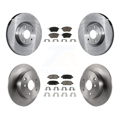 Disc Brake Rotors And Ceramic Pads Front Rear Kit For Nissan Altima Maxima