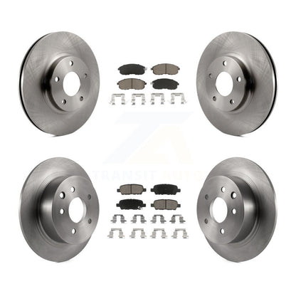 Disc Brake Rotors And Ceramic Pads Front Rear Kit For Nissan Altima