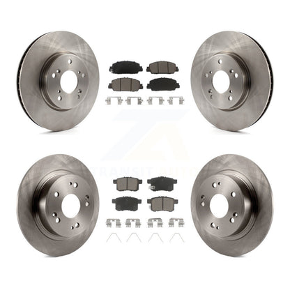 Disc Brake Rotors And Ceramic Pads Front Rear Kit For Honda Accord