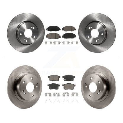 Disc Brake Rotors And Ceramic Pads Front Rear Kit For Honda Accord