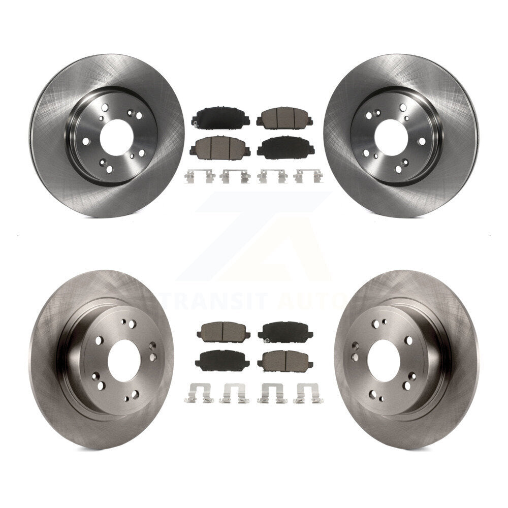 Disc Brake Rotors And Ceramic Pads Front Rear Kit For 2016-2022 Honda HR-V