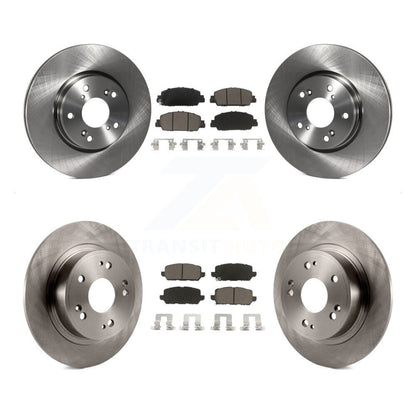 Disc Brake Rotors And Ceramic Pads Front Rear Kit For 2016-2022 Honda HR-V