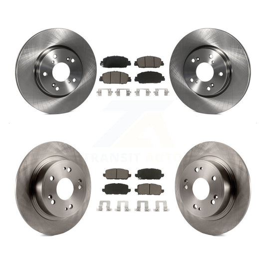 Disc Brake Rotors And Ceramic Pads Front Rear Kit For 2016-2022 Honda HR-V