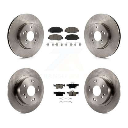 Disc Brake Rotors And Ceramic Pads Front Rear Kit For Honda Accord