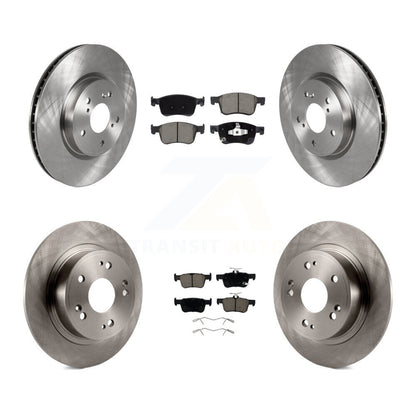 Disc Brake Rotors And Ceramic Pads Front Rear Kit For Honda Accord