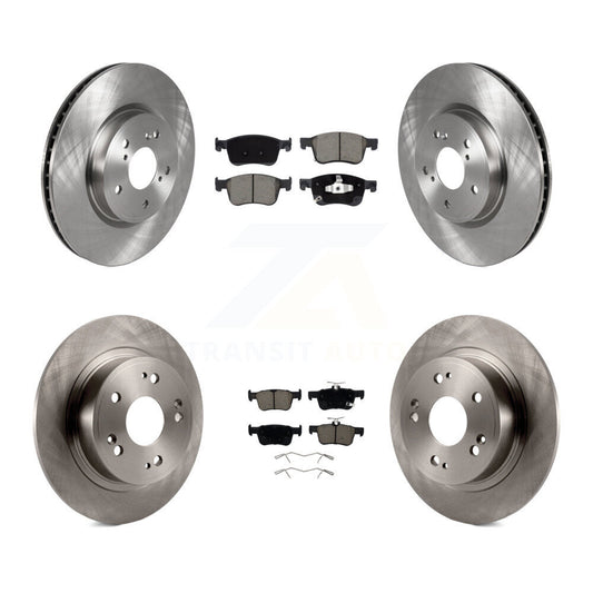 Disc Brake Rotors And Ceramic Pads Front Rear Kit For Honda Accord