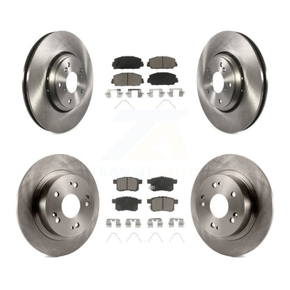 Disc Brake Rotors And Ceramic Pads Front Rear Kit For Honda Accord