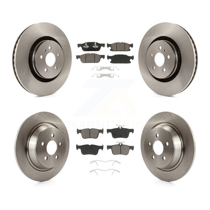 Disc Brake Rotor & Ceramic Pad Front Rear Kit For Ford Edge Lincoln Nautilus MKX