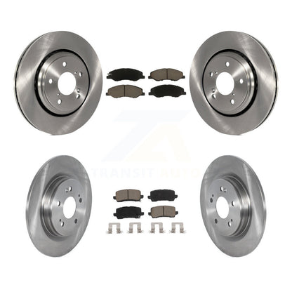 Disc Brake Rotors And Ceramic Pads Front Rear Kit For 2018-2023 Honda Odyssey