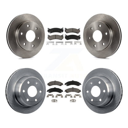 Brake Rotor & Ceramic Pad Front Rear Kit For Chevrolet GMC Silverado 1500 Sierra