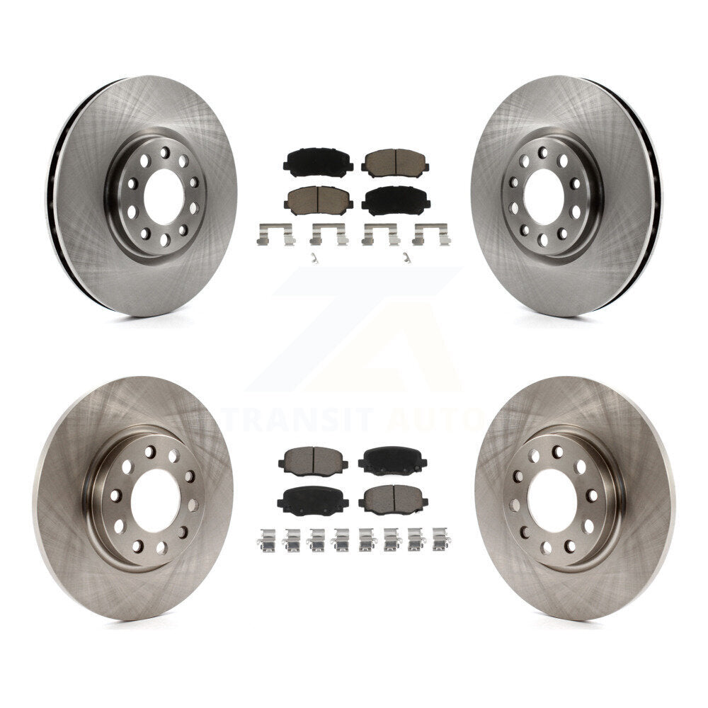 Disc Brake Rotors And Ceramic Pads Front Rear Kit For Chrysler 200