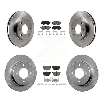 Disc Brake Rotors And Ceramic Pads Front Rear Kit For Hyundai Tiburon Elantra