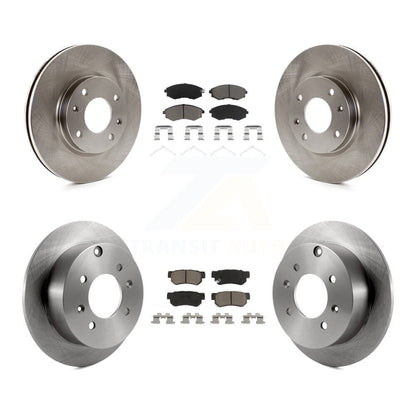 Brake Rotors & Ceramic Pad Front Rear Kit For Hyundai Sonata Kia Optima Magentis