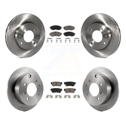 Brake Rotors & Ceramic Pad Front Rear Kit For Hyundai Sonata Kia Optima Magentis