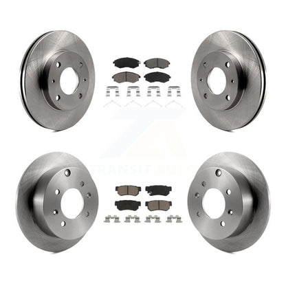 Disc Brake Rotors And Ceramic Pads Front Rear Kit For Hyundai Sonata