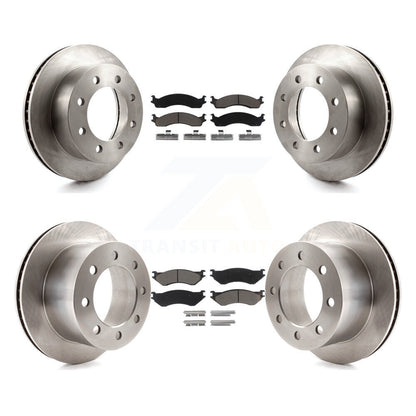 Disc Brake Rotors & Ceramic Pad Front Rear Kit For 2001-2002 Dodge Ram 2500 3500