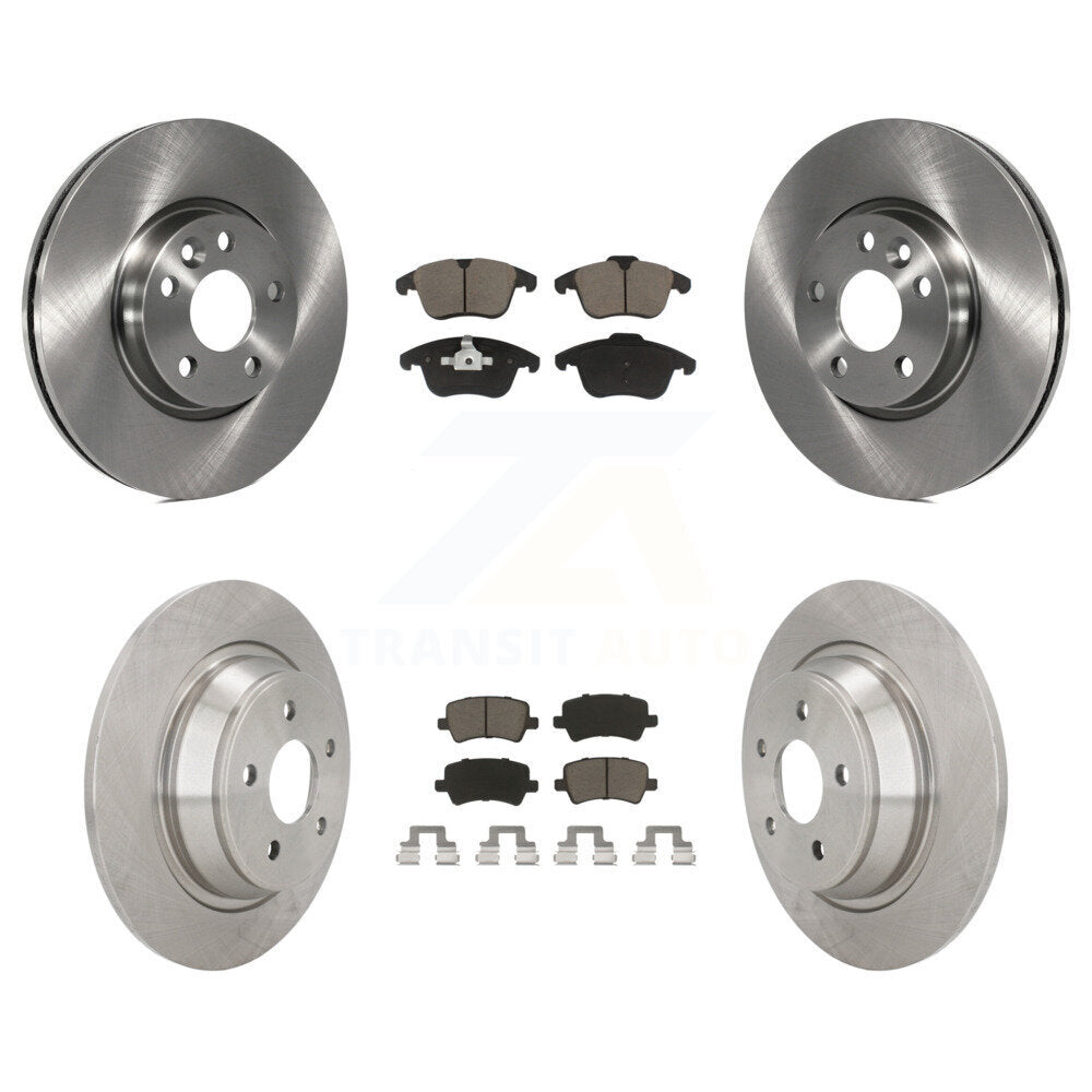 Brake Rotor And Ceramic Pad Front Rear Kit For 2012-2015 Land Rover Range Evoque