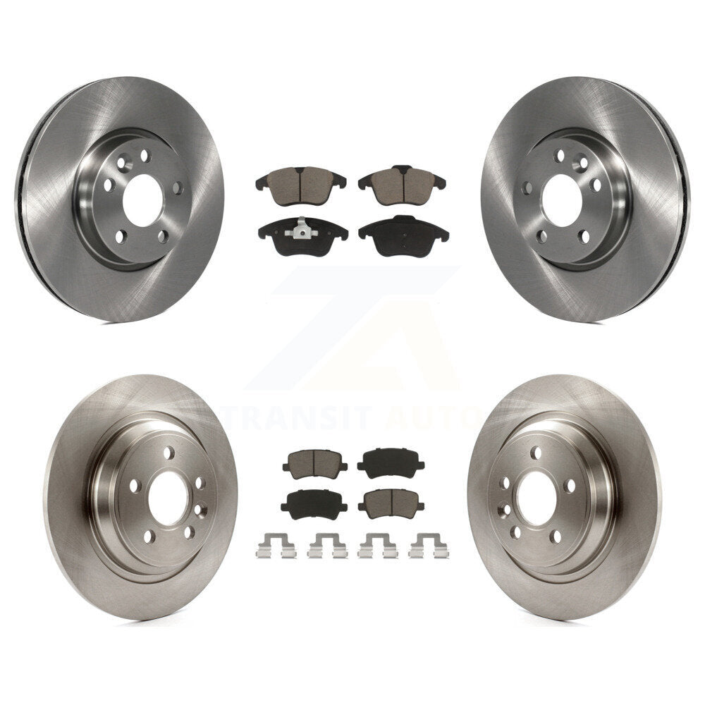 Disc Brake Rotors And Ceramic Pads Front Rear Kit For Volvo S60