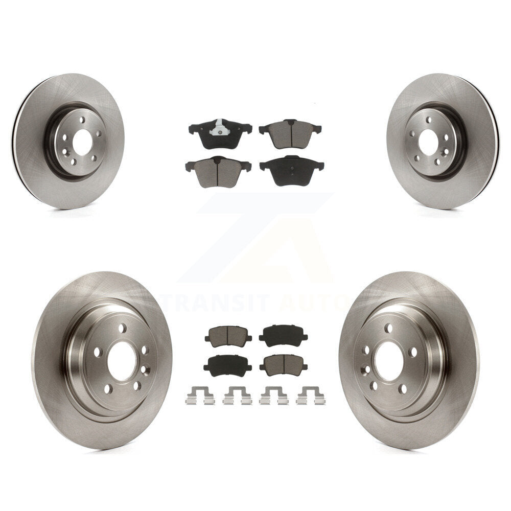 Disc Brake Rotors And Ceramic Pads Front Rear Kit For Volvo S60 V70