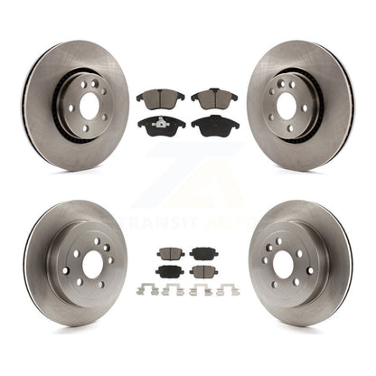 Disc Brake Rotors And Ceramic Pads Front Rear Kit For 2008-2011 Land Rover LR2