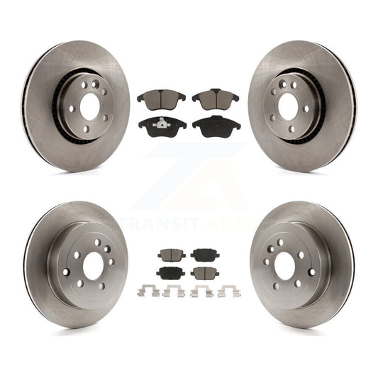 Disc Brake Rotors And Ceramic Pads Front Rear Kit For 2008-2011 Land Rover LR2