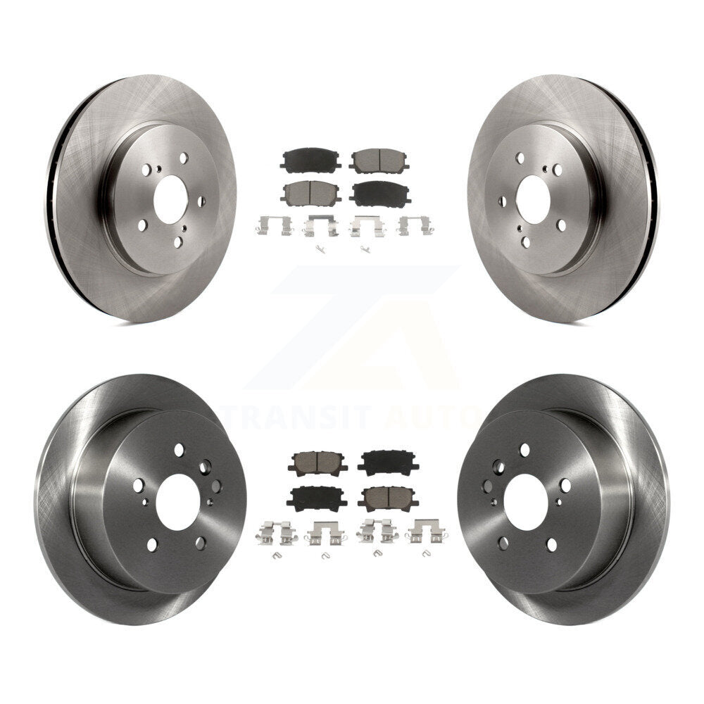 Brake Rotor & Ceramic Pad Front Rear Kit For Lexus RX350 RX330 Toyota Highlander