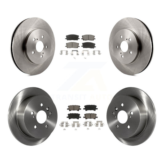 Brake Rotor & Ceramic Pad Front Rear Kit For Lexus RX350 RX330 Toyota Highlander