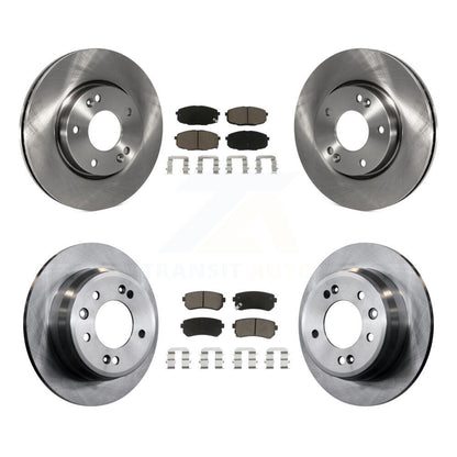 Disc Brake Rotors And Ceramic Pads Front Rear Kit For Hyundai Elantra