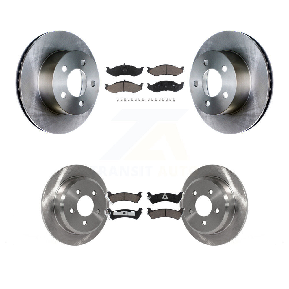 Disc Brake Rotors And Ceramic Pads Front Rear Kit For Jeep Grand Cherokee