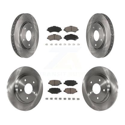 Brake Rotor & Ceramic Pad Front Rear Kit For Dodge Grand Caravan Chrysler Town