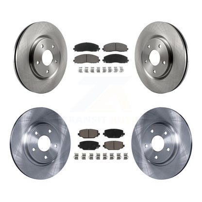 Brake Rotors Ceramic Pad Front Rear Kit For Dodge Grand Caravan Journey Chrysler