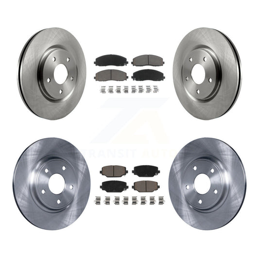 Brake Rotors Ceramic Pad Front Rear Kit For Dodge Grand Caravan Journey Chrysler